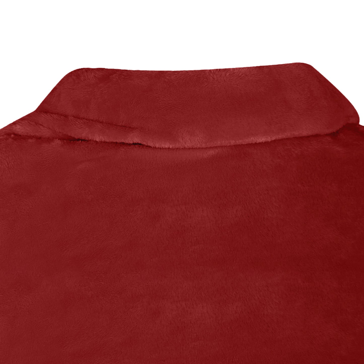 Decken-Hoodie Bordeauxrot F Flanell