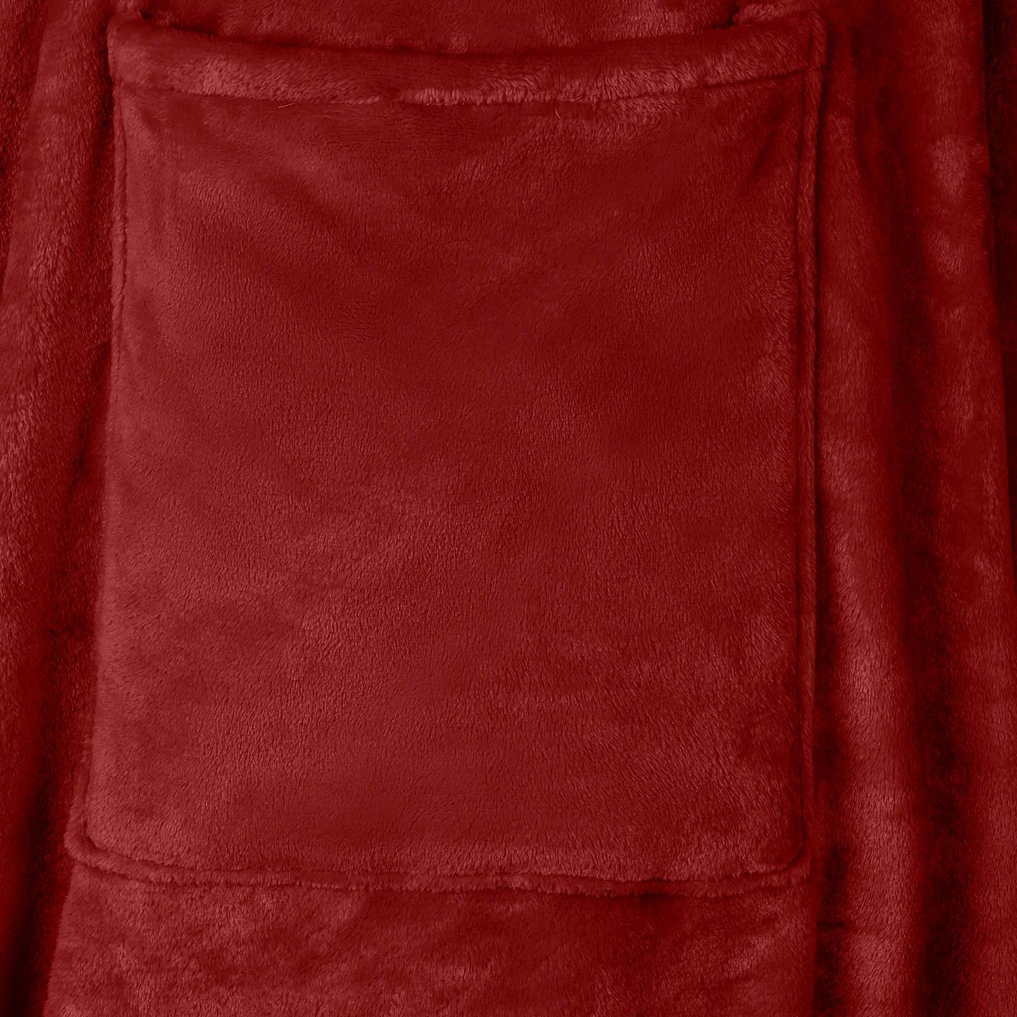 Decken-Hoodie Bordeauxrot F Flanell