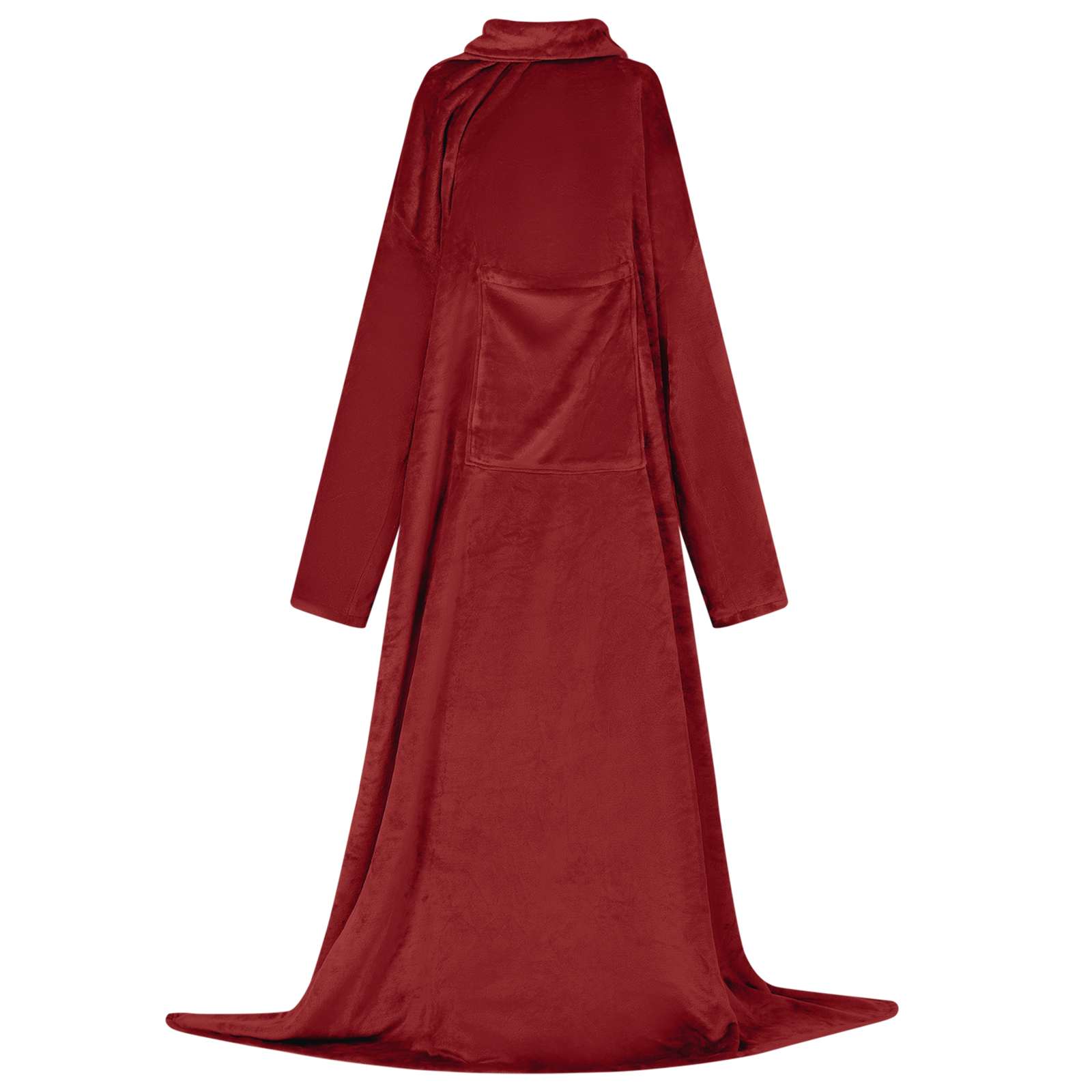 Decken-Hoodie Bordeauxrot F Flanell