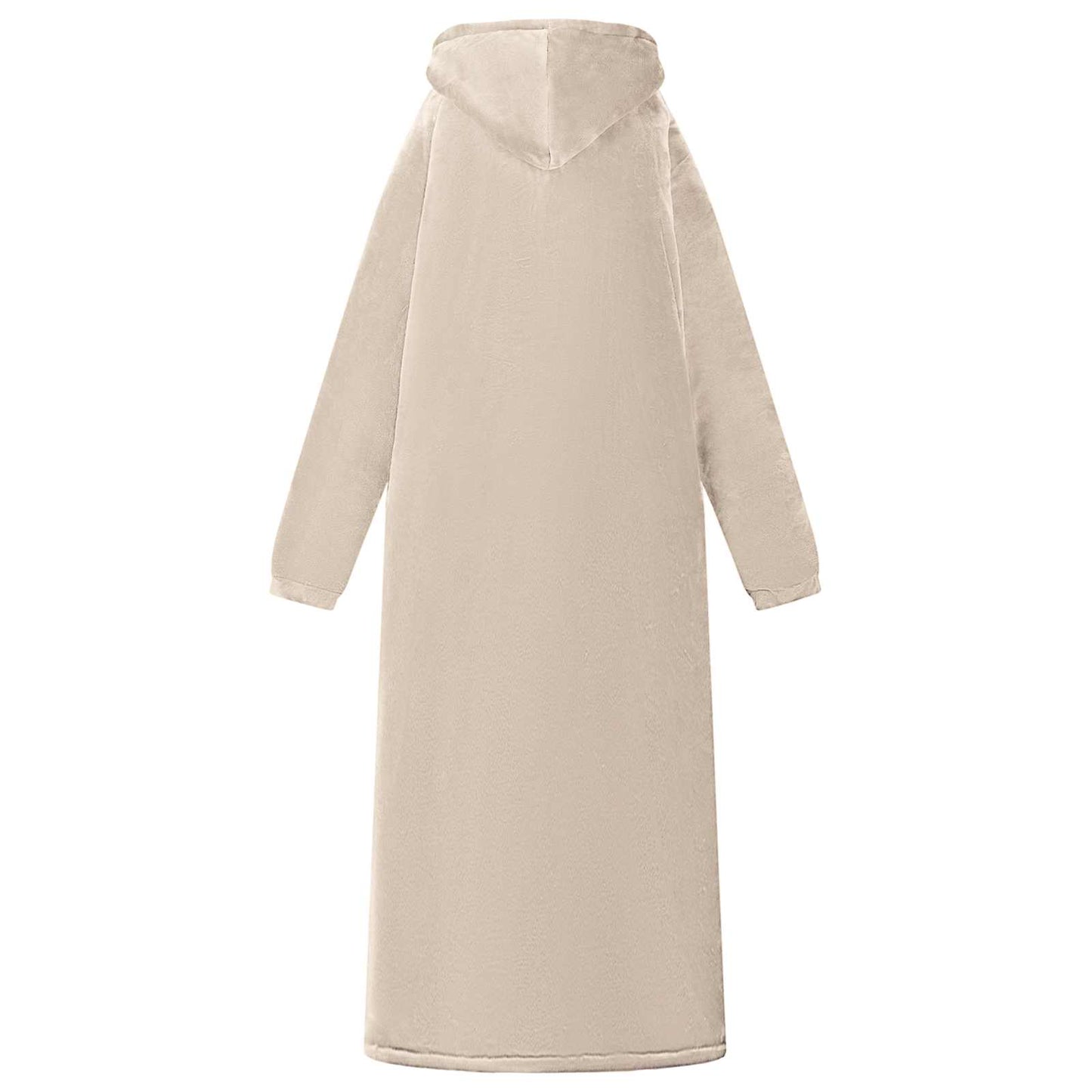 Decken-Hoodie Beige M Fleece und Flanell