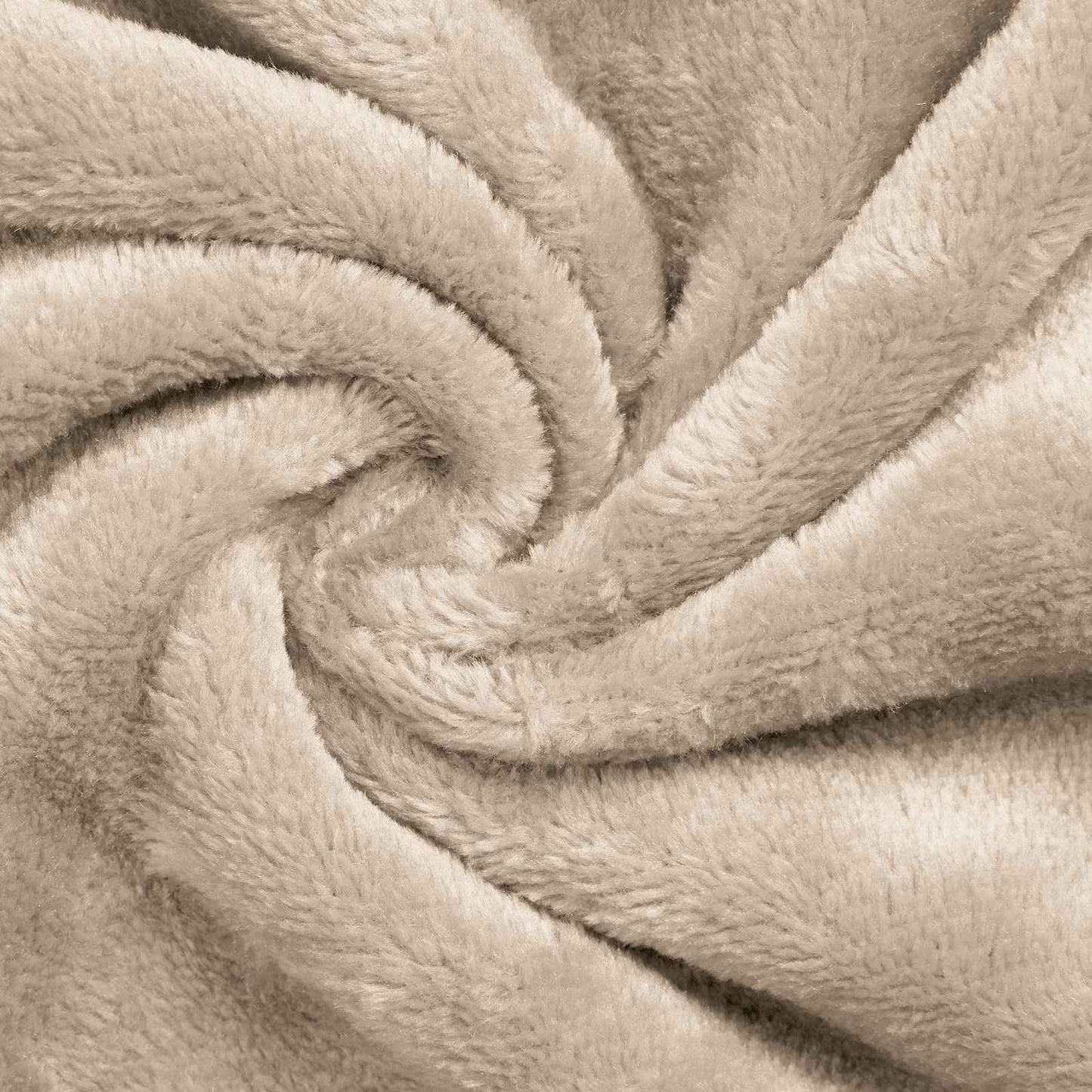 Decken-Hoodie Beige M Fleece und Flanell