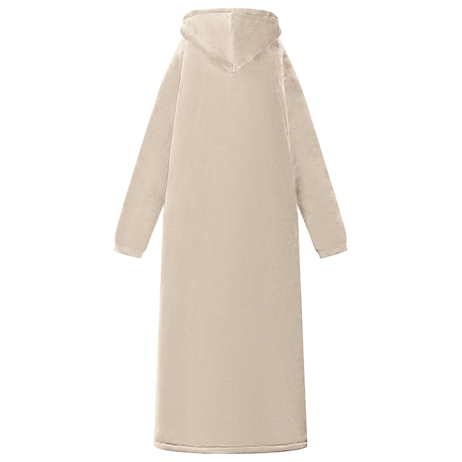 Decken-Hoodie Beige L Fleece und Flanell