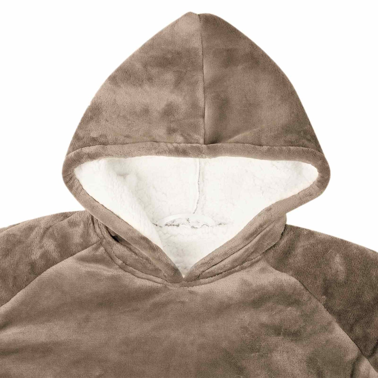 Decken-Hoodie Kamel L Fleece und Flanell