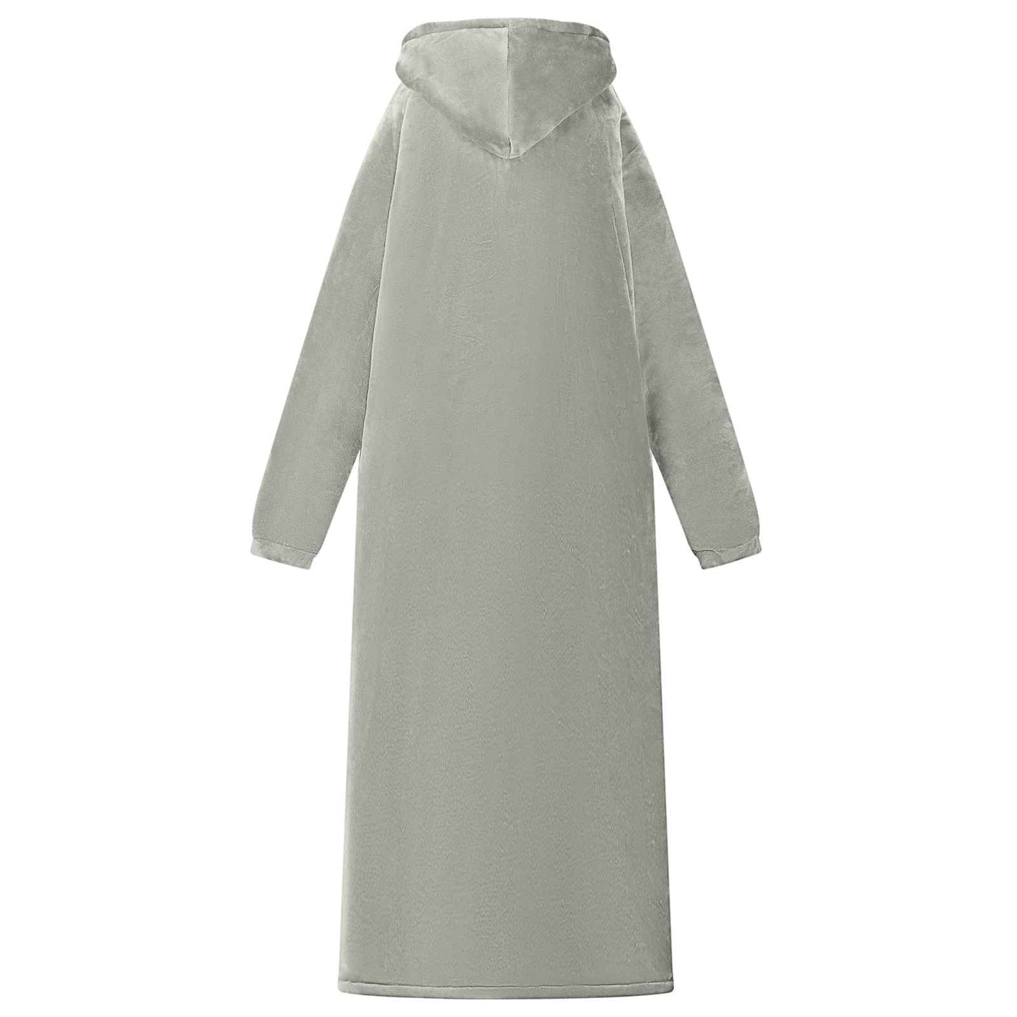 Decken-Hoodie Grau M Fleece und Flanell