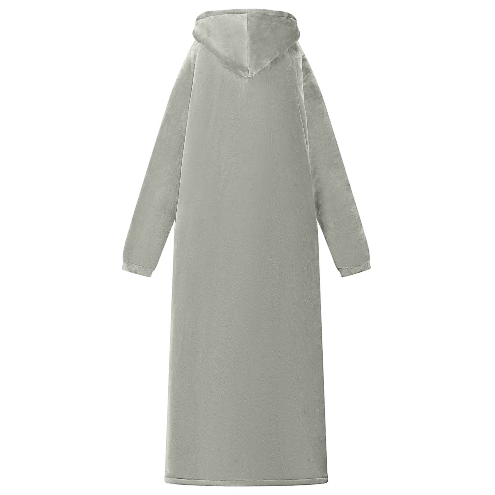 Decken-Hoodie Grau M Fleece und Flanell