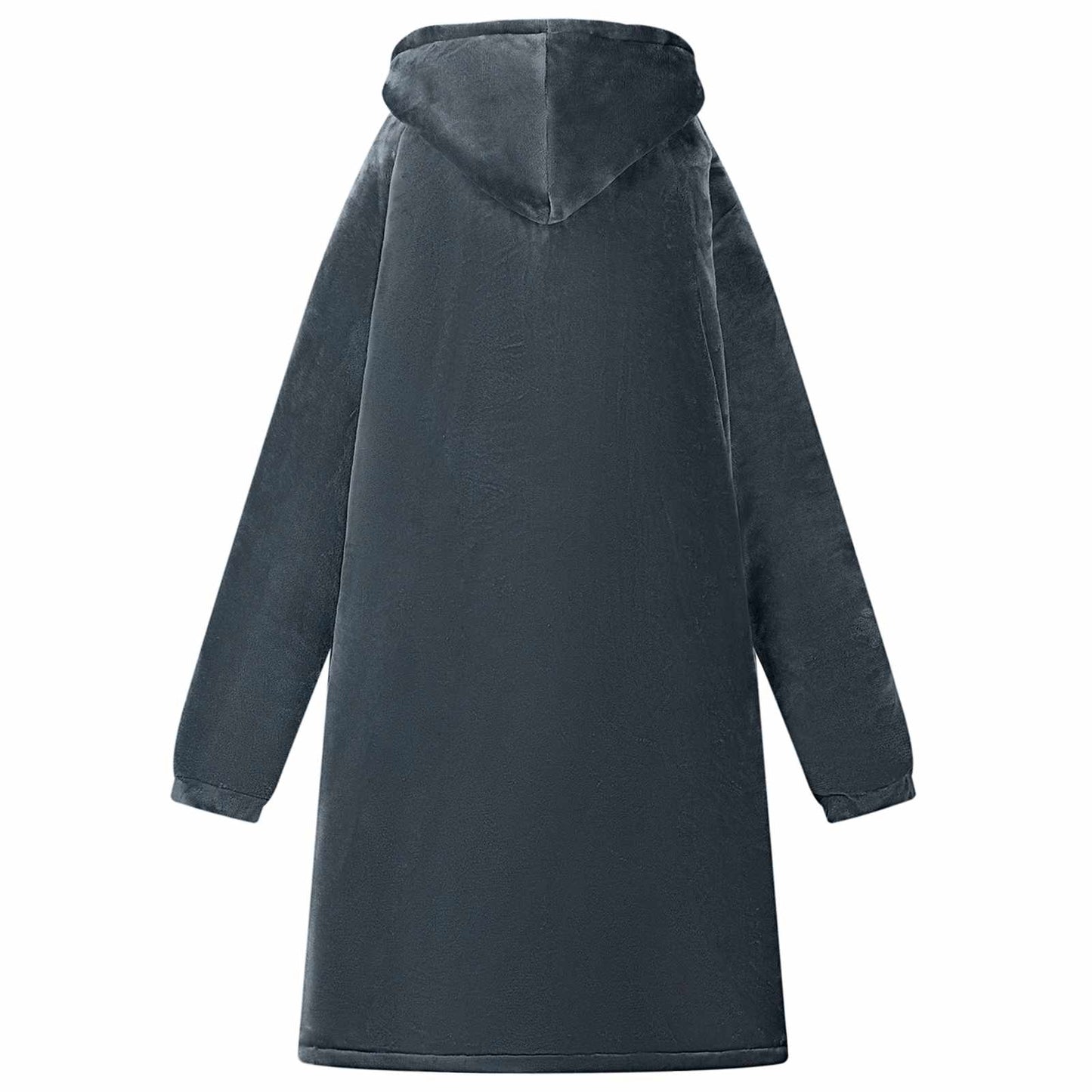 Decken-Hoodie Marineblau M Fleece und Flanell