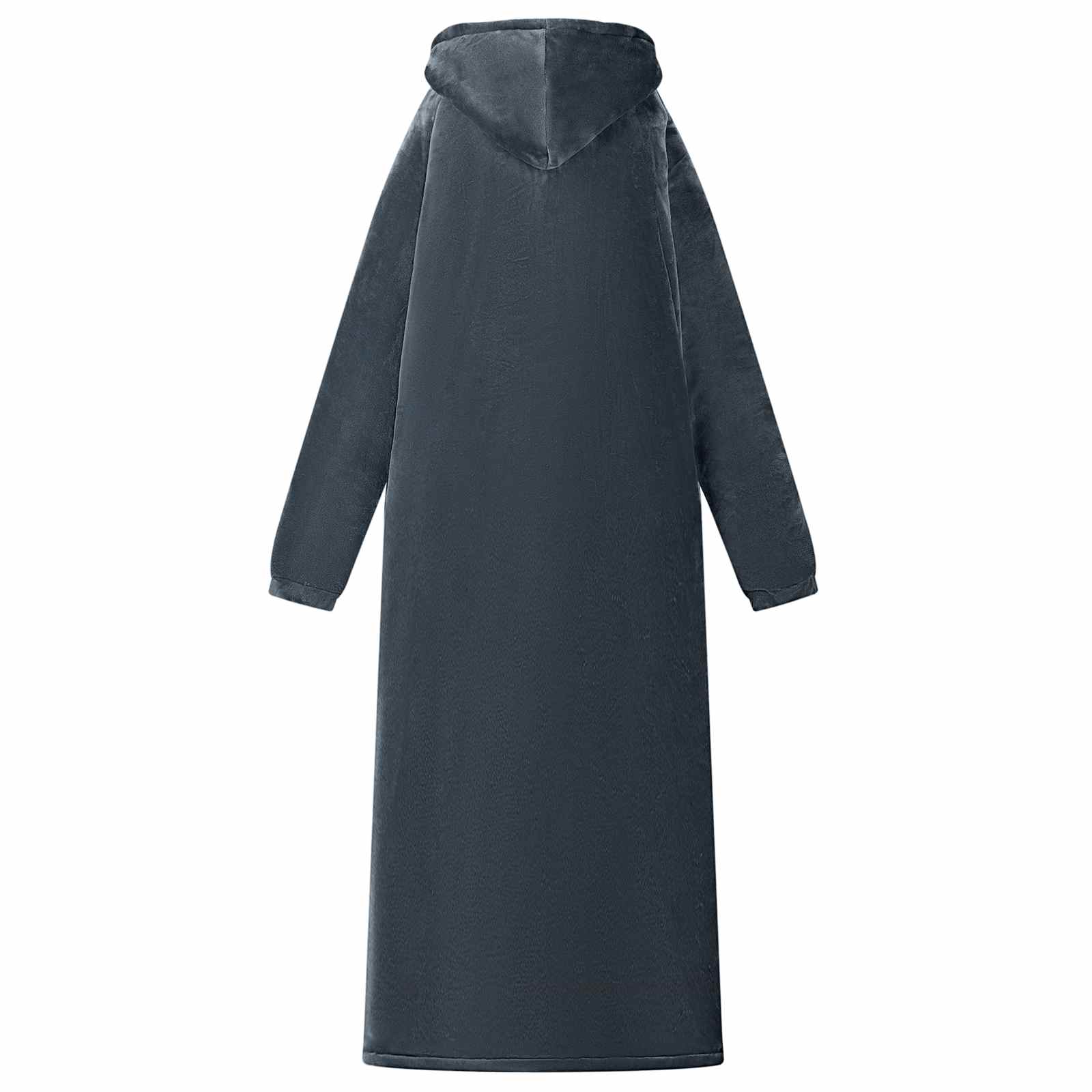 Decken-Hoodie Marineblau M Fleece und Flanell