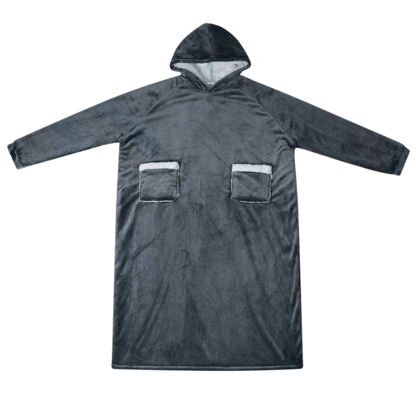 Decken-Hoodie Marineblau M Fleece und Flanell