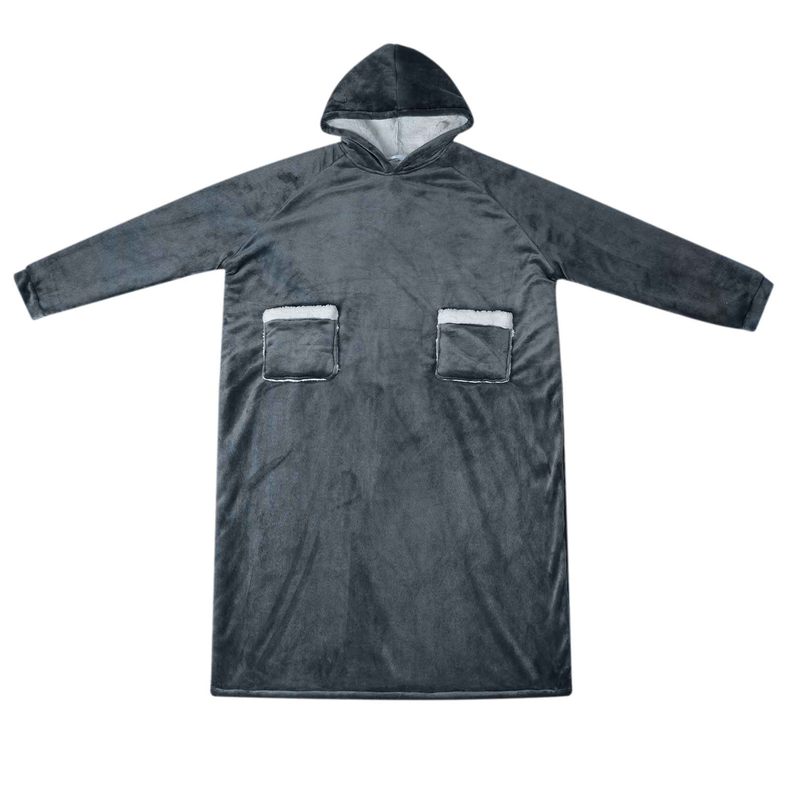 Decken-Hoodie Marineblau M Fleece und Flanell