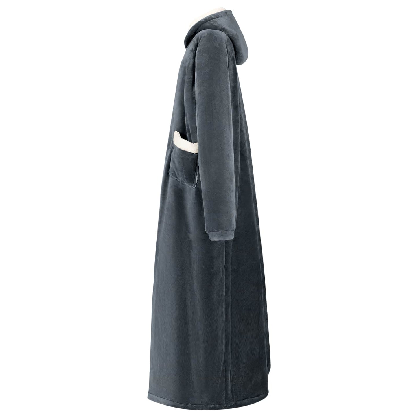 Decken-Hoodie Marineblau M Fleece und Flanell