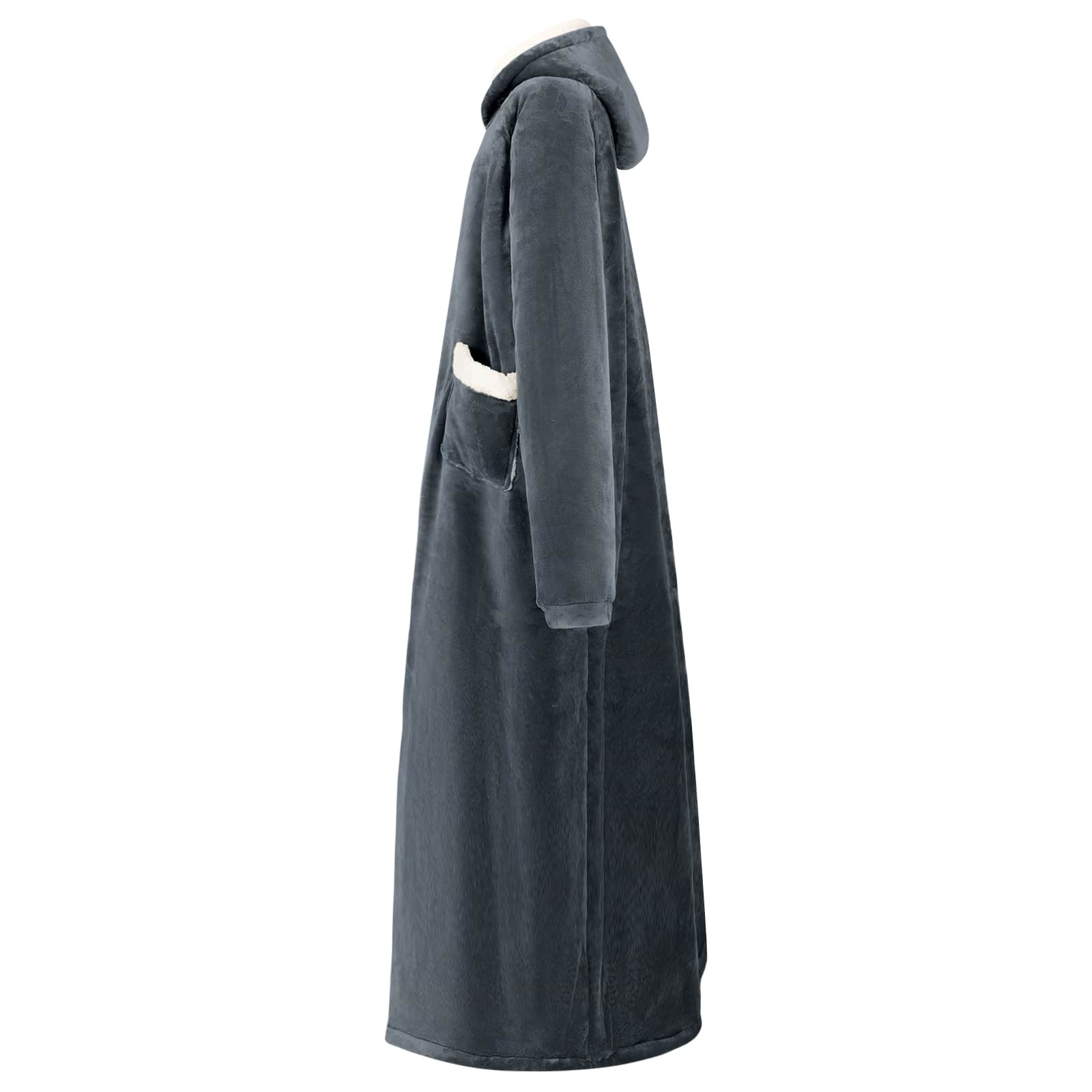 Decken-Hoodie Marineblau M Fleece und Flanell