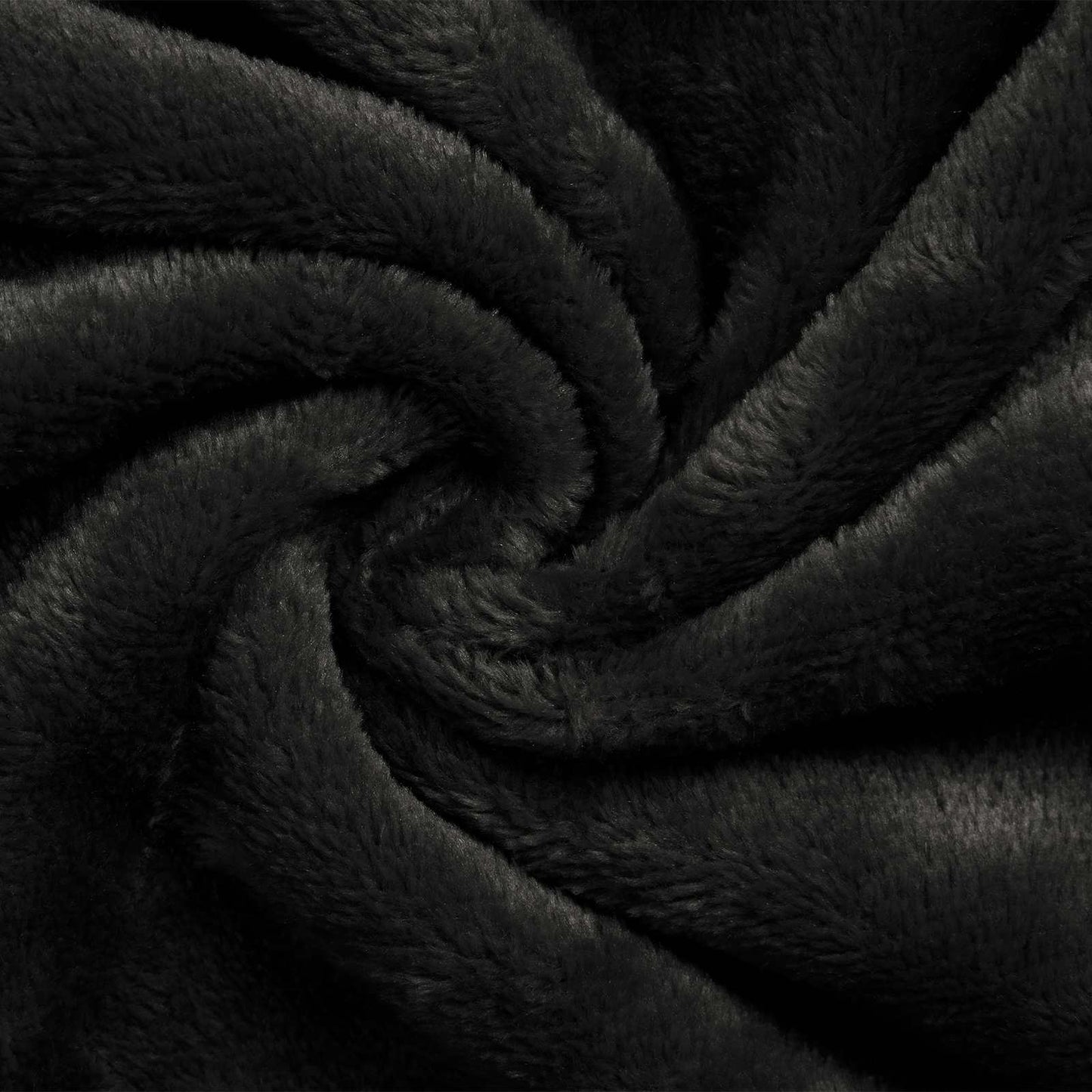 Decken-Hoodie Schwarz M Fleece und Flanell