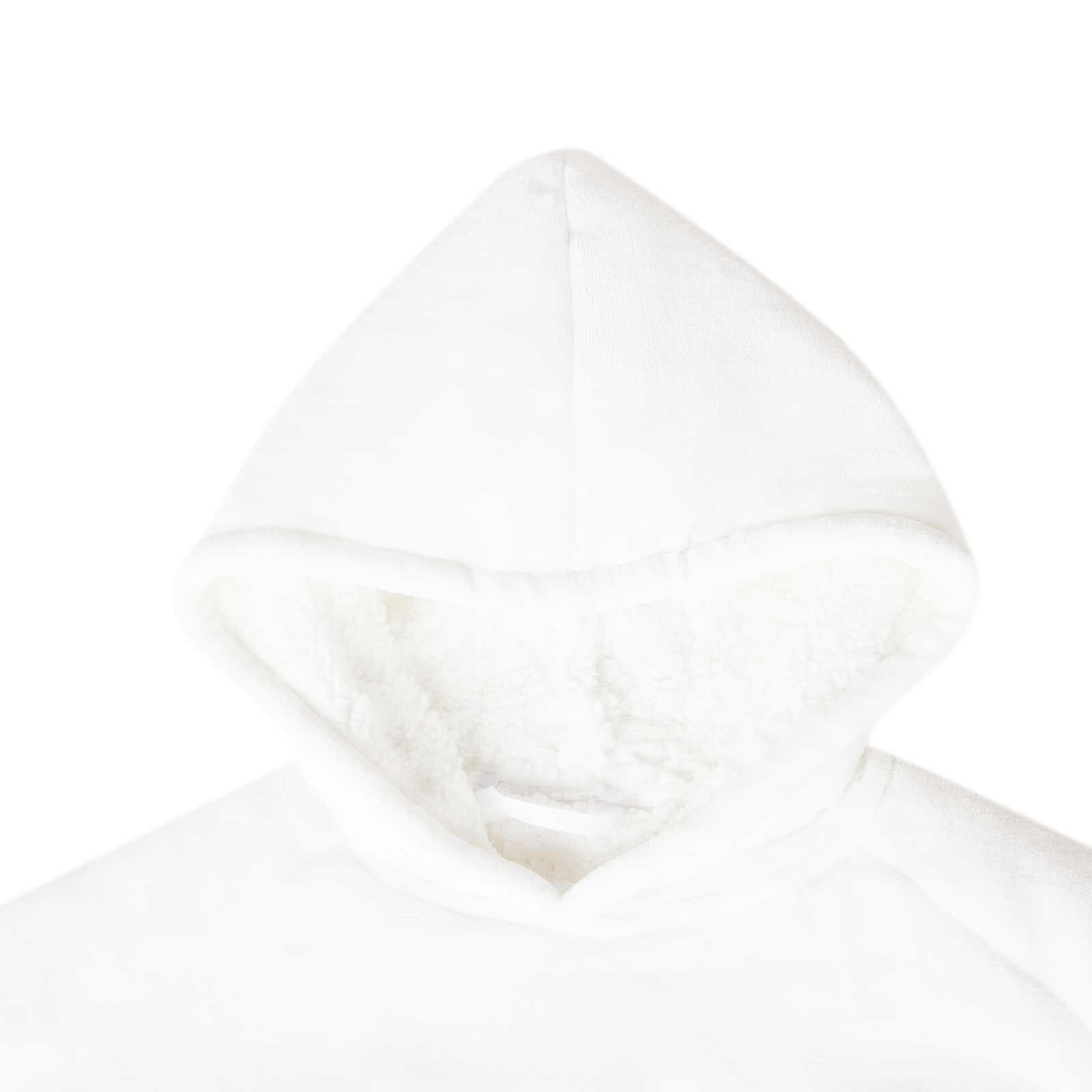 Decken-Hoodie Weiß M Fleece und Flanell