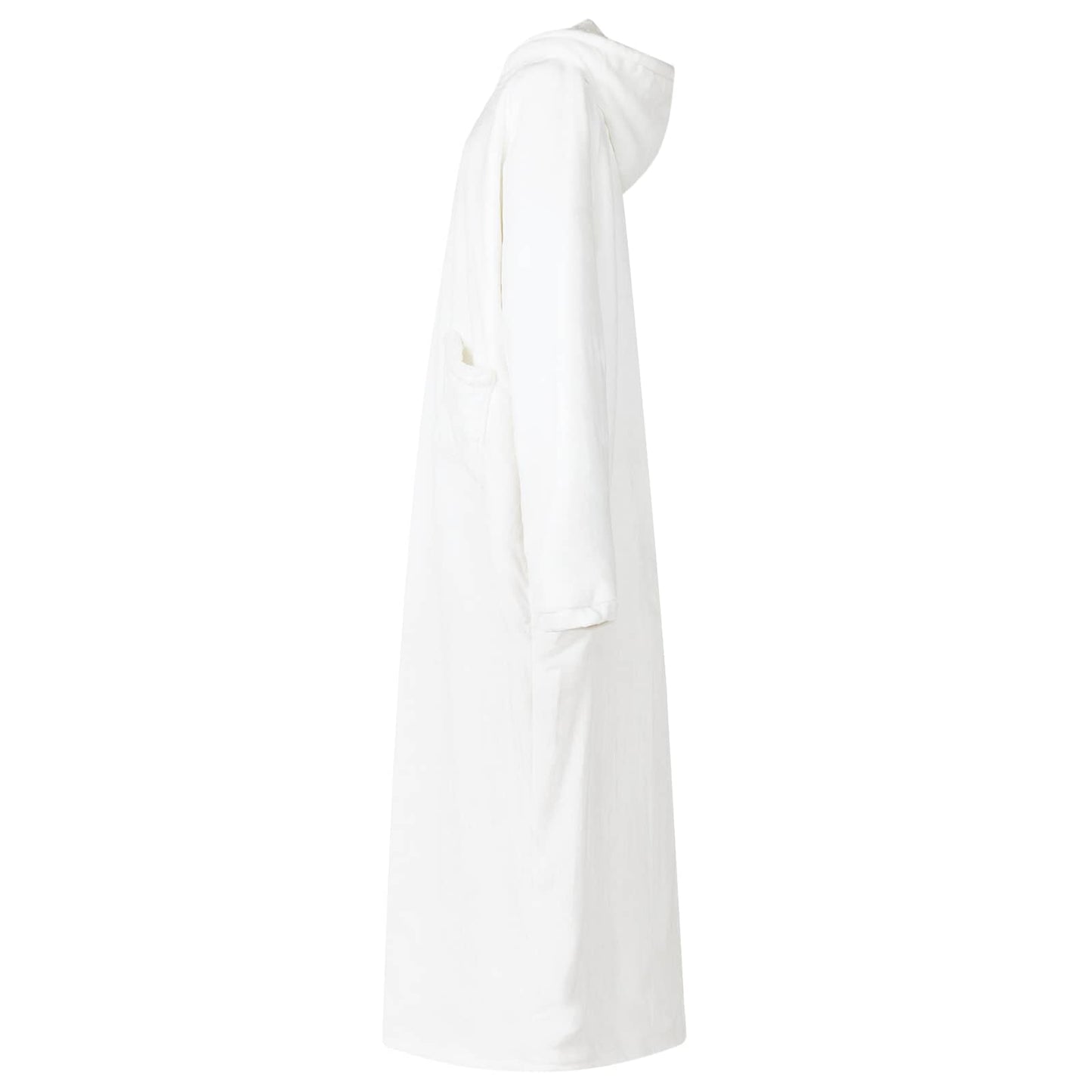 Decken-Hoodie Weiß M Fleece und Flanell