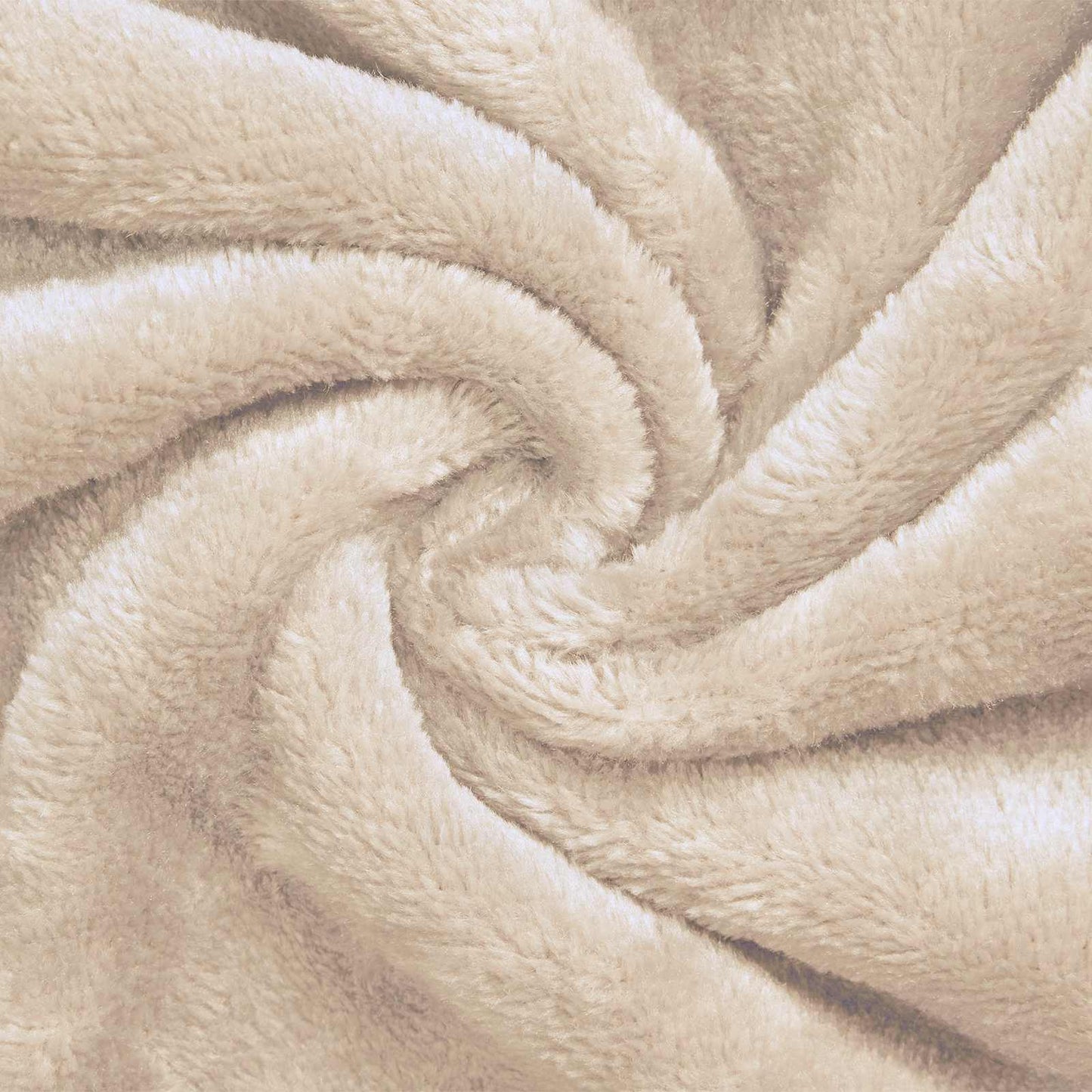 Bademantel Hoodie Beige XXL Flanell