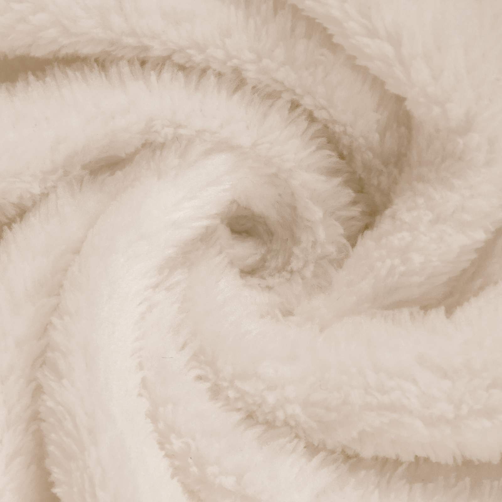 Bademantel ohne Kapuze Beige XL Flanell