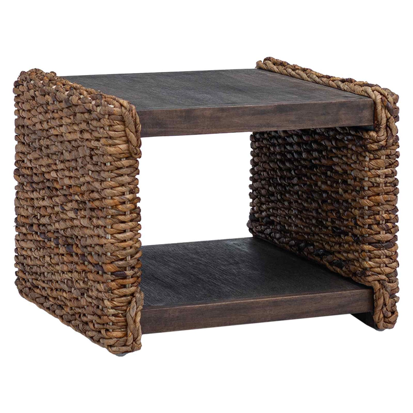 Couchtisch Natur 45 x 45 x 45 cm Massives Mahagoni Holz