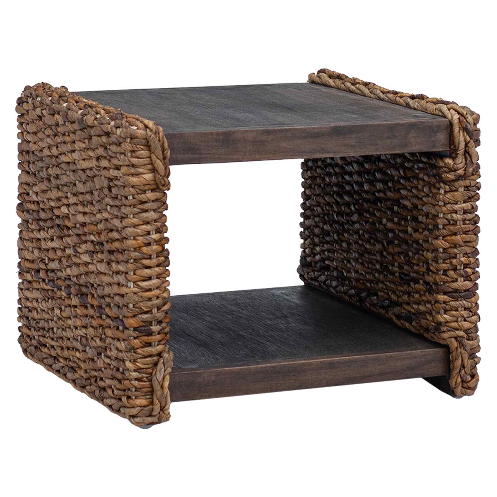 Couchtisch Natur 45 x 45 x 45 cm Massives Mahagoni Holz