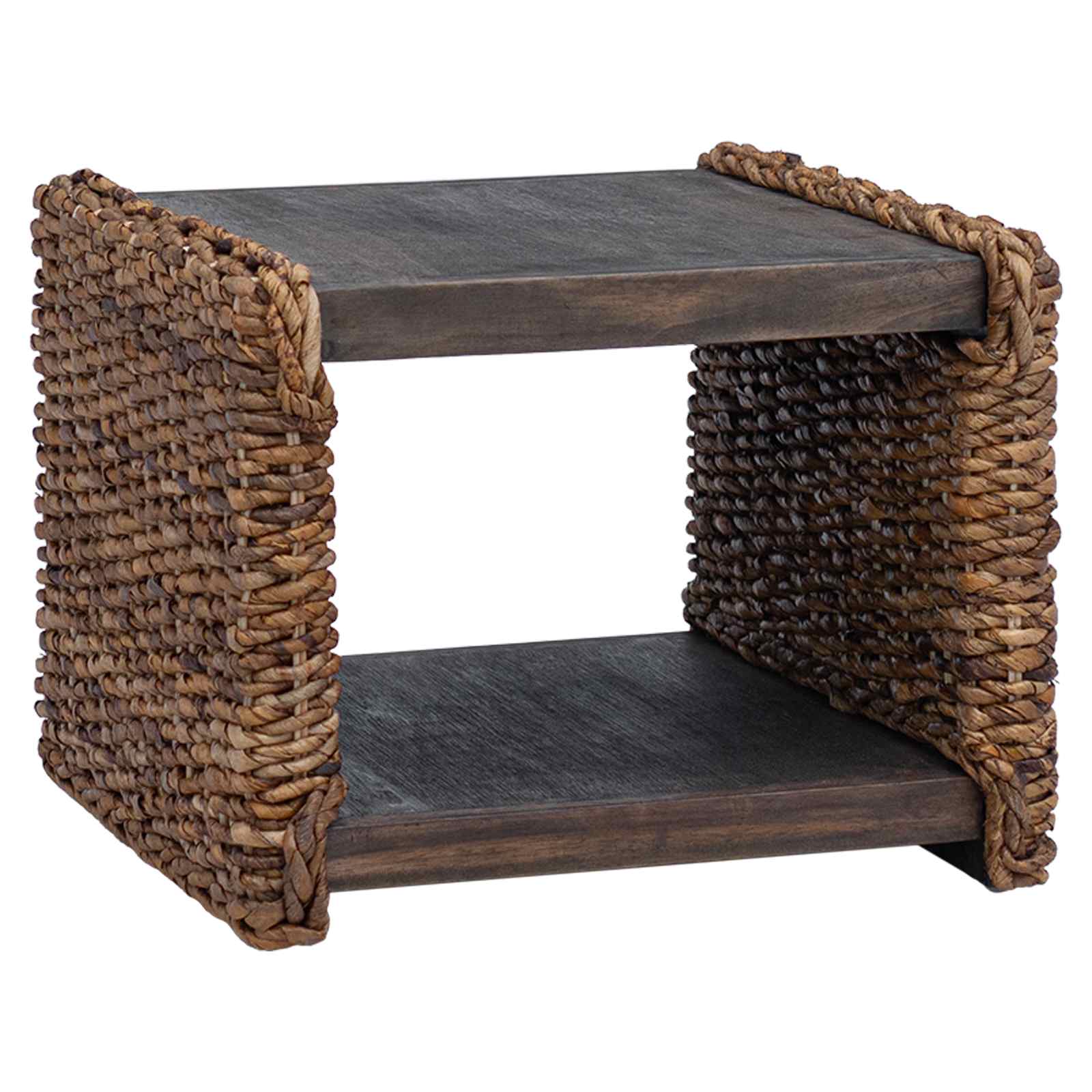 Couchtisch Natur 45 x 45 x 45 cm Massives Mahagoni Holz