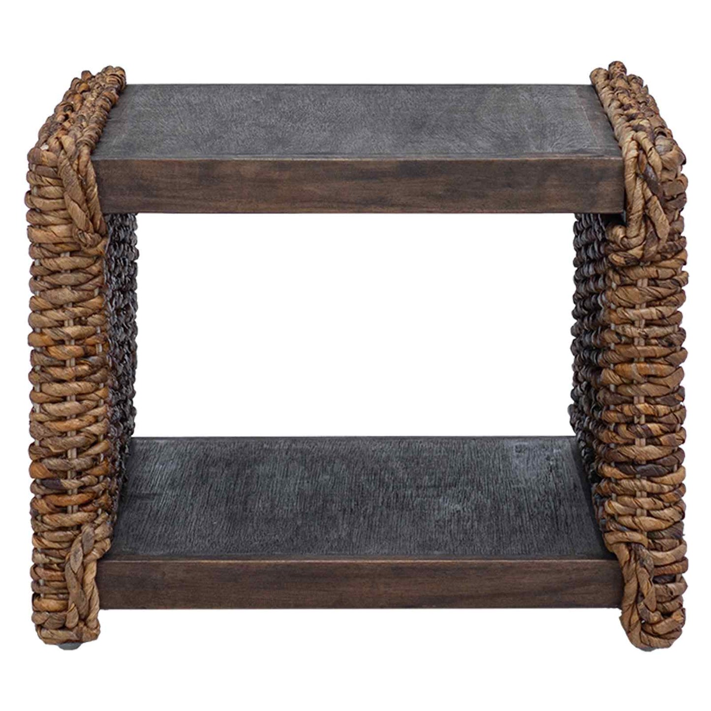 Couchtisch Natur 45 x 45 x 45 cm Massives Mahagoni Holz