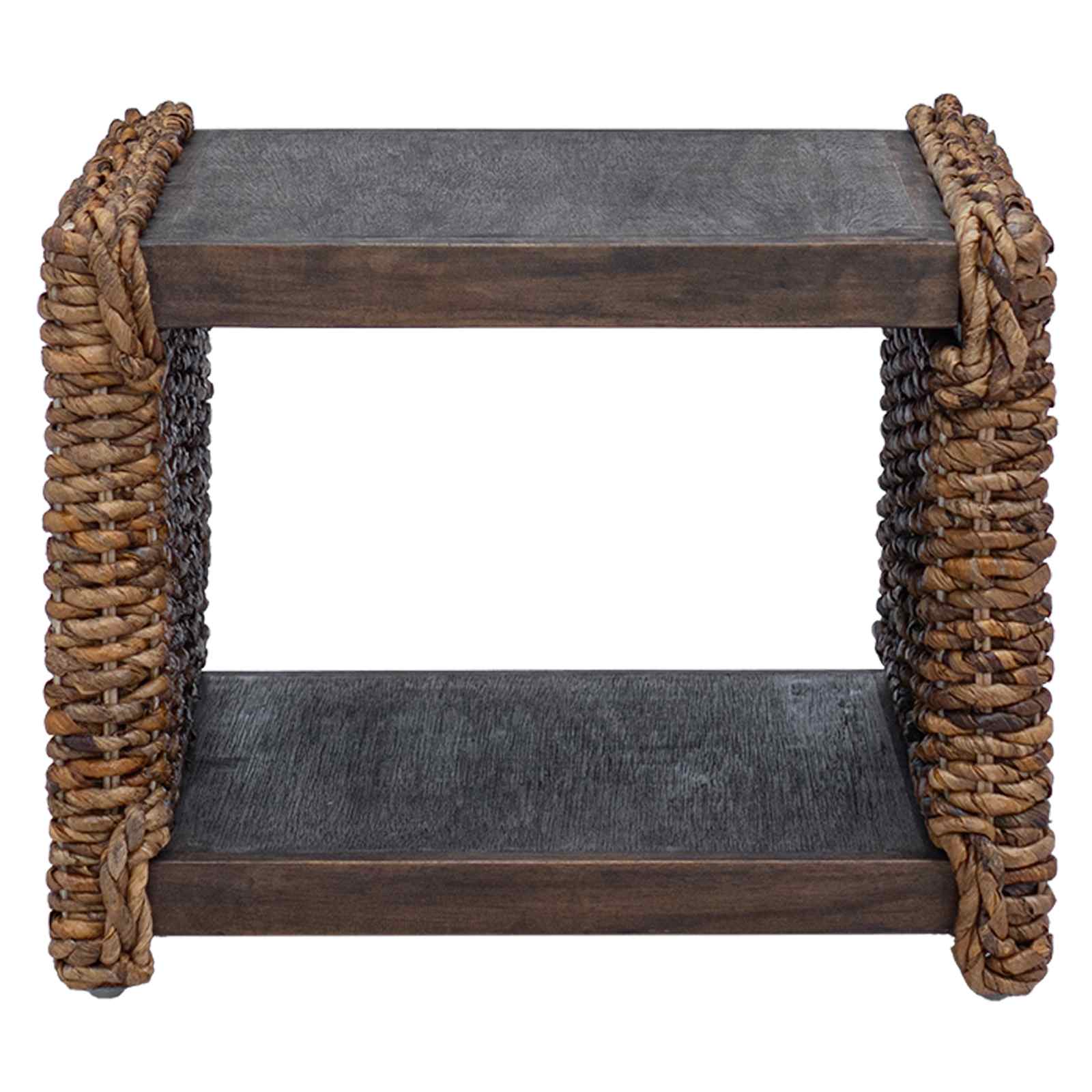 Couchtisch Natur 45 x 45 x 45 cm Massives Mahagoni Holz