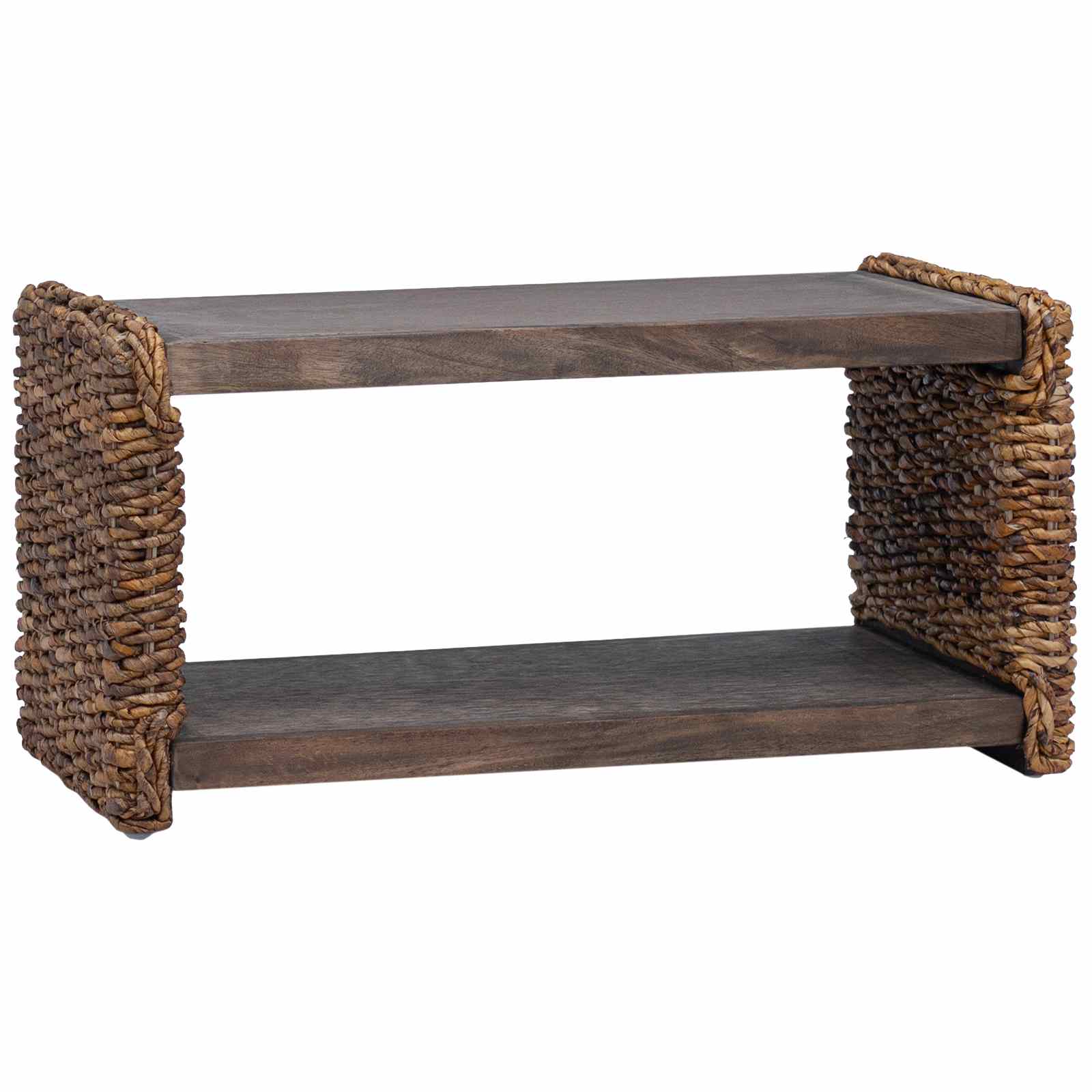 Couchtisch Natur 70 x 35 x 35 cm Massives Mahagoni Holz