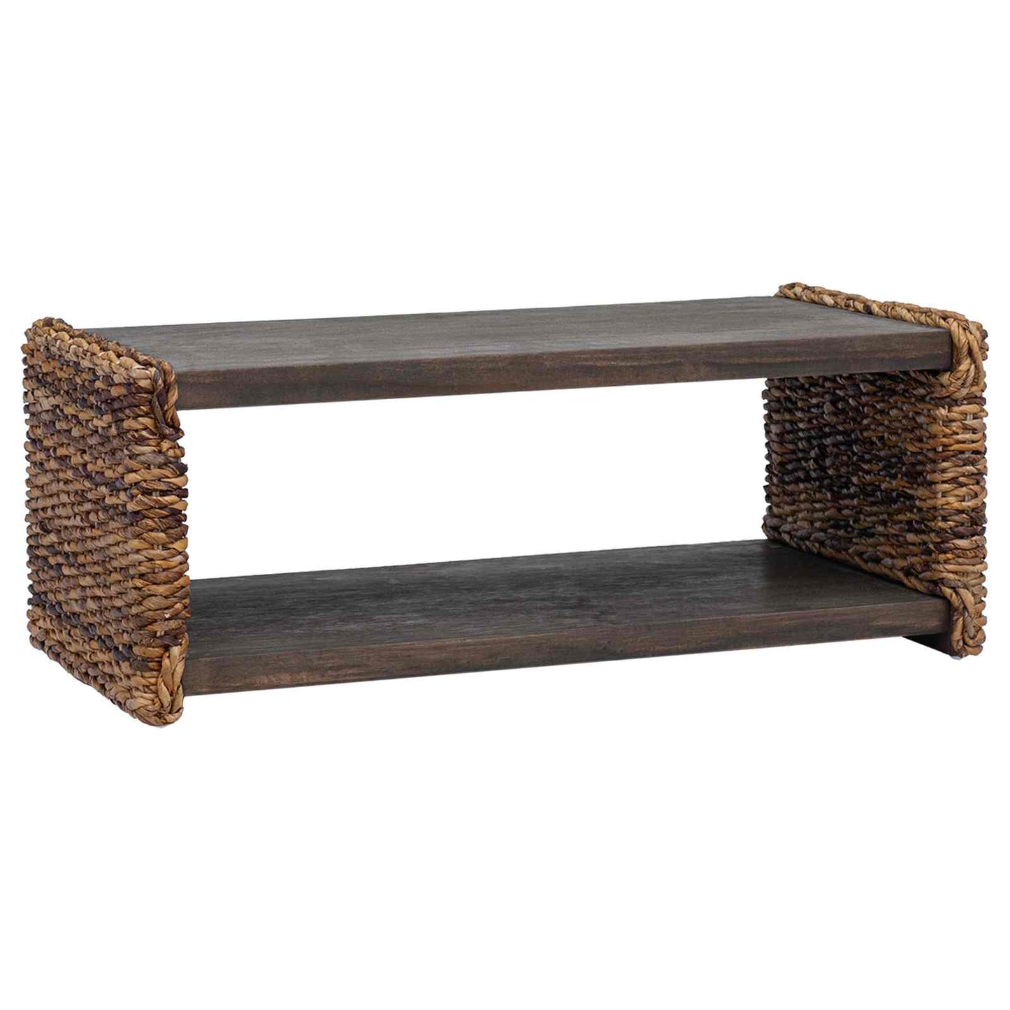 Couchtisch Natur 90 x 45 x 35 cm Massives Mahagoni Holz
