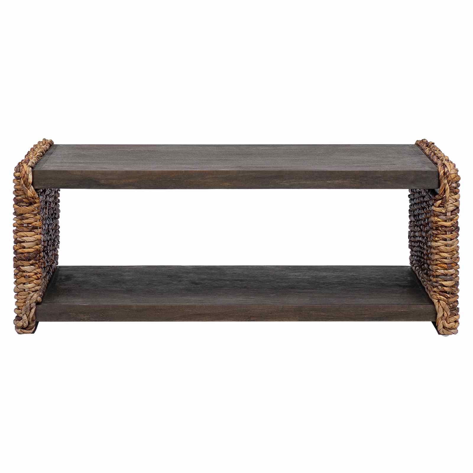 Couchtisch Natur 90 x 45 x 35 cm Massives Mahagoni Holz