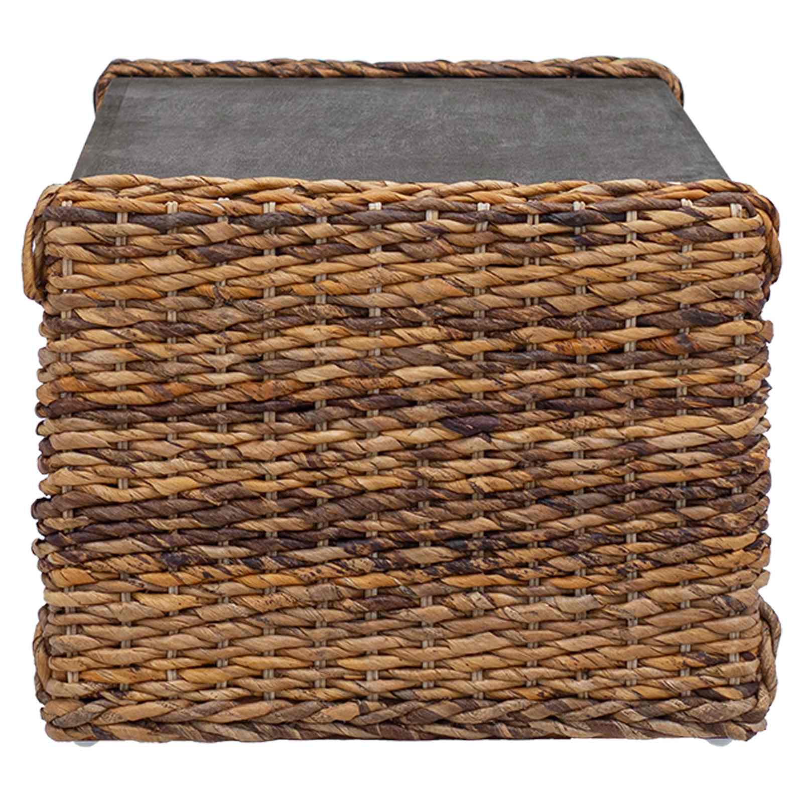 Couchtisch Natur 90 x 45 x 35 cm Massives Mahagoni Holz