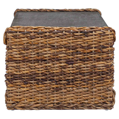 Couchtisch Natur 90 x 45 x 35 cm Massives Mahagoni Holz