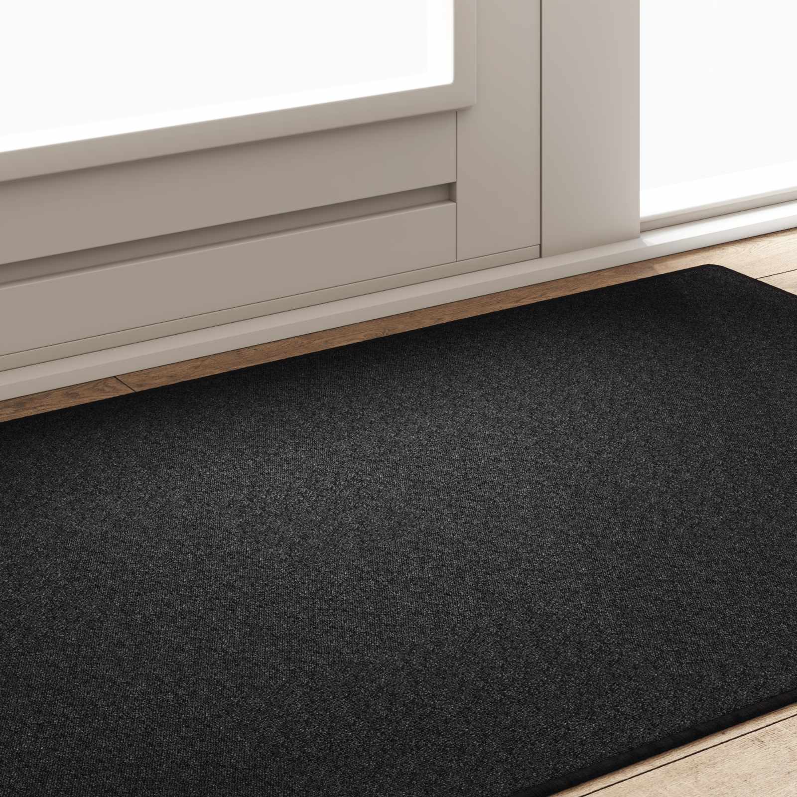 Teppichläufer Anthrazit 100 x 150 cm 100% Polypropylen