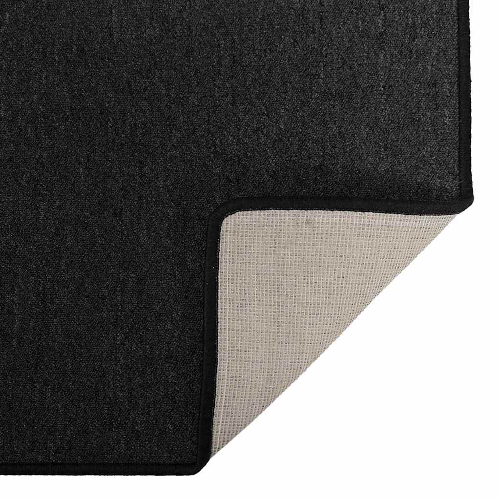 Teppichläufer Anthrazit 100 x 250 cm 100% Polypropylen