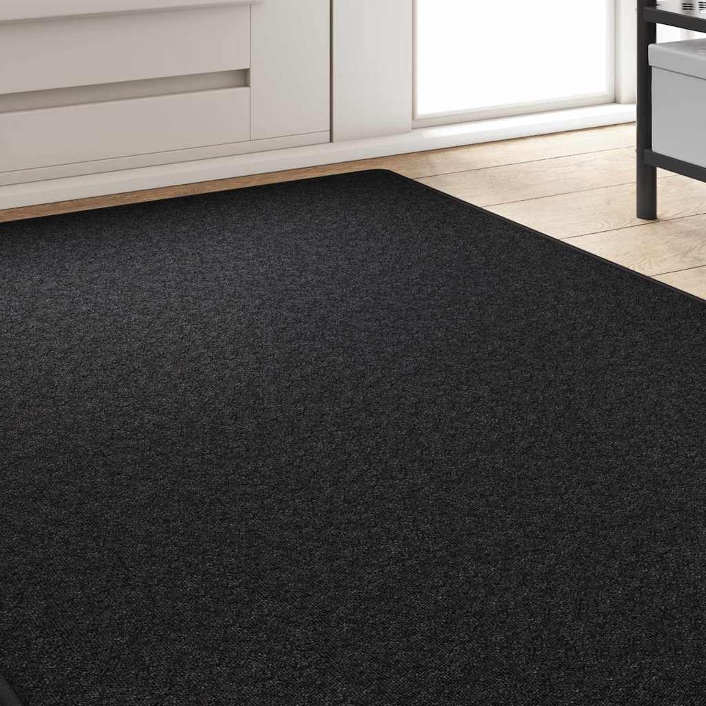 Teppichläufer Anthrazit 100 x 300 cm 100% Polypropylen
