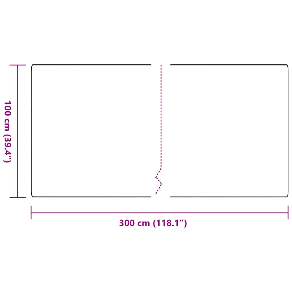 Teppichläufer Anthrazit 100 x 300 cm 100% Polypropylen