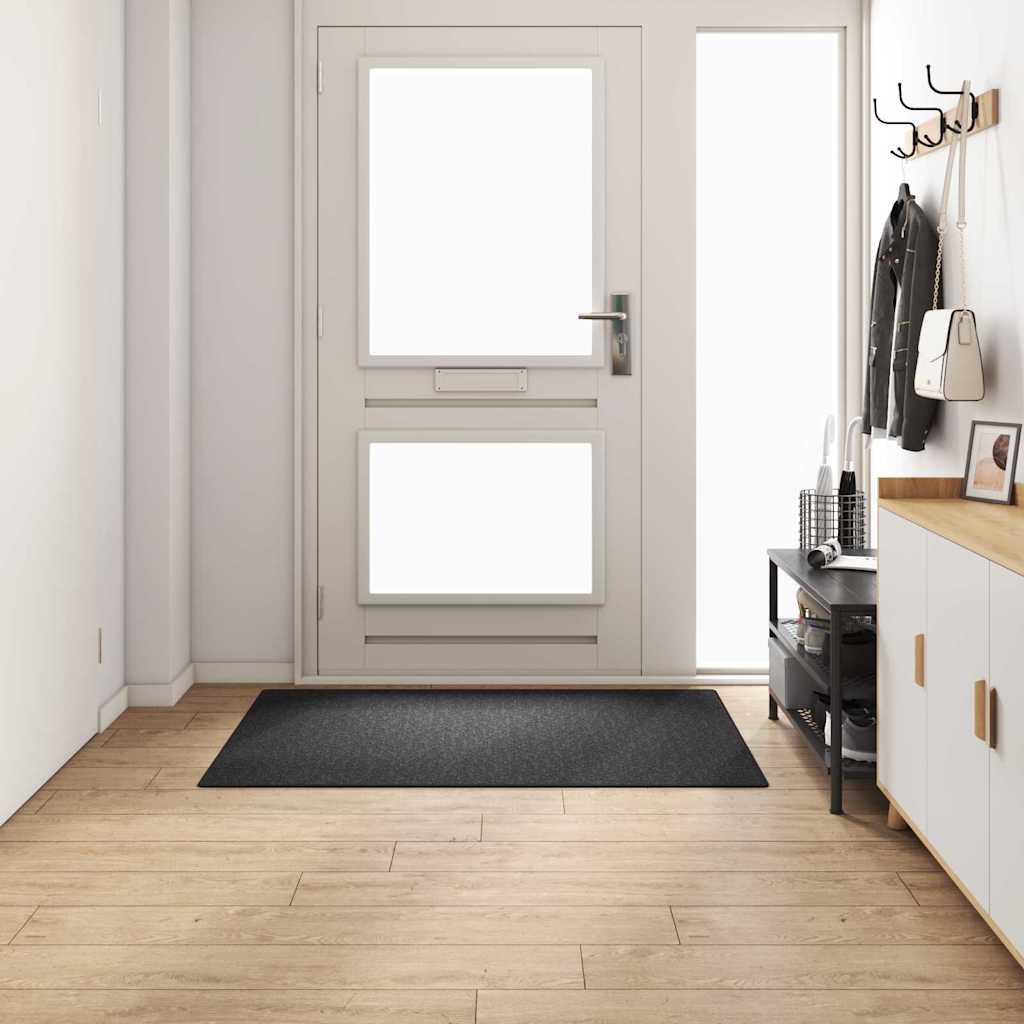 Teppichläufer Dunkelgrau 100 x 150 cm 100% Polypropylen