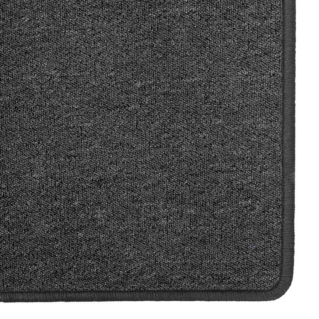 Teppichläufer Dunkelgrau 100 x 250 cm 100% Polypropylen