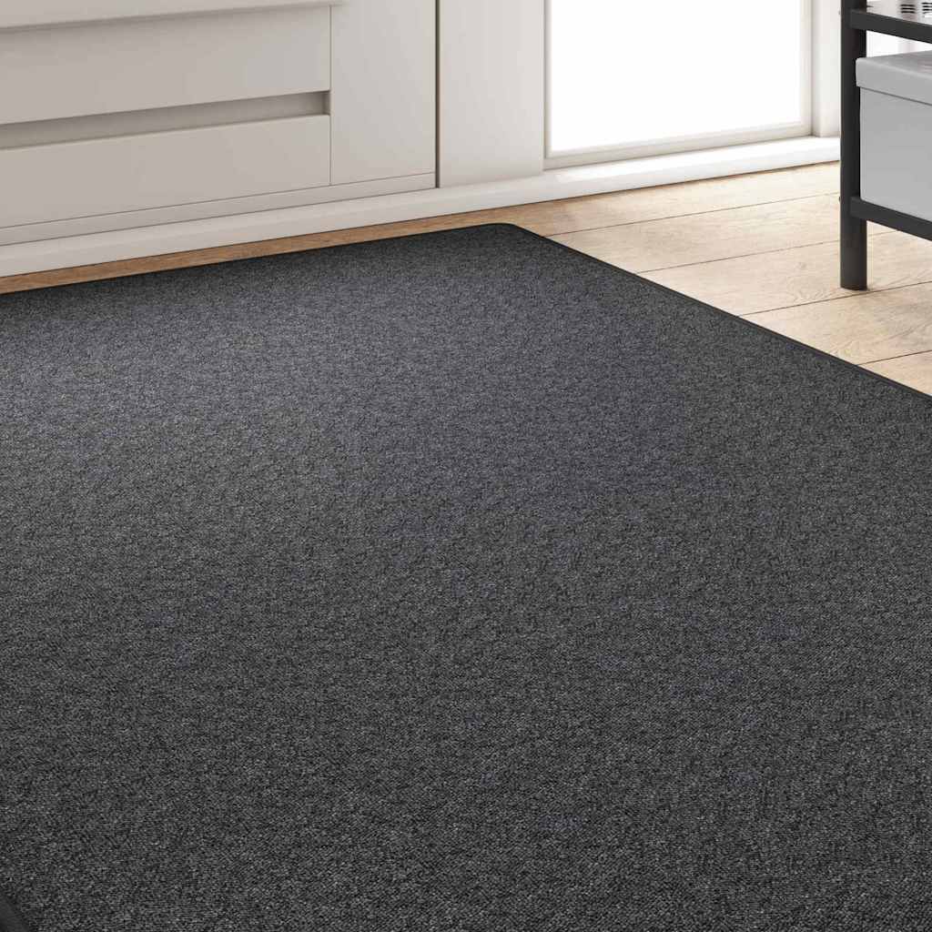 Teppichläufer Dunkelgrau 100 x 300 cm 100% Polypropylen