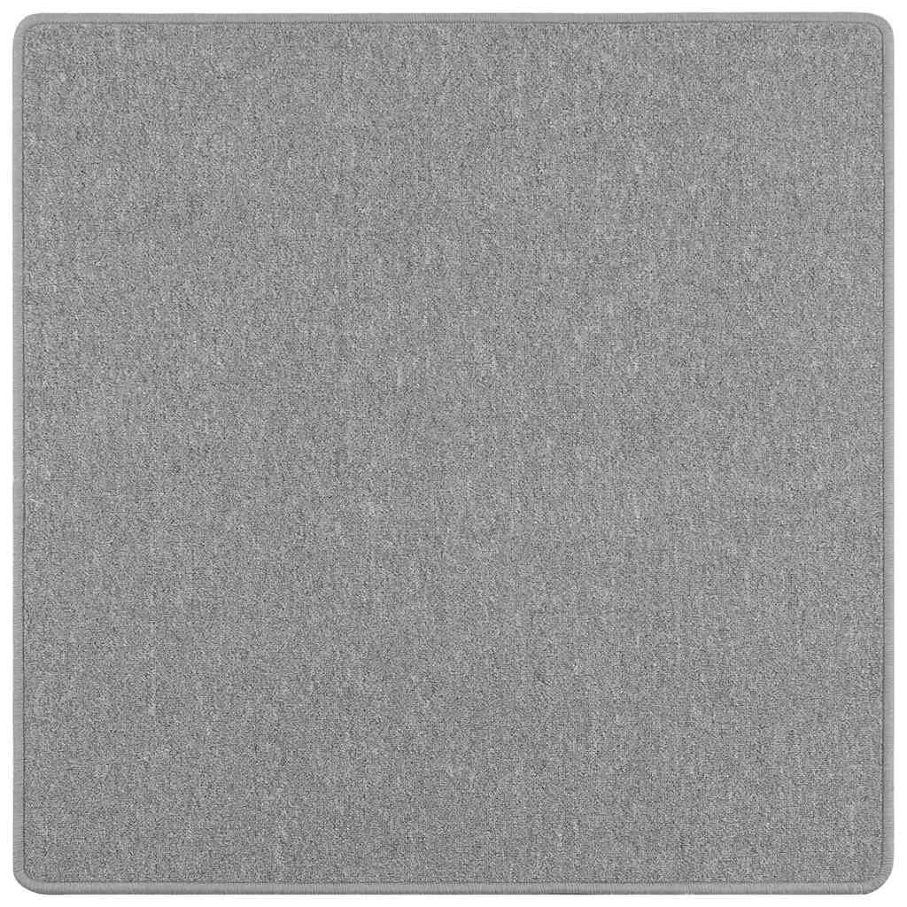 Teppichläufer Hellgrau 100 x 100 cm 100% Polypropylen