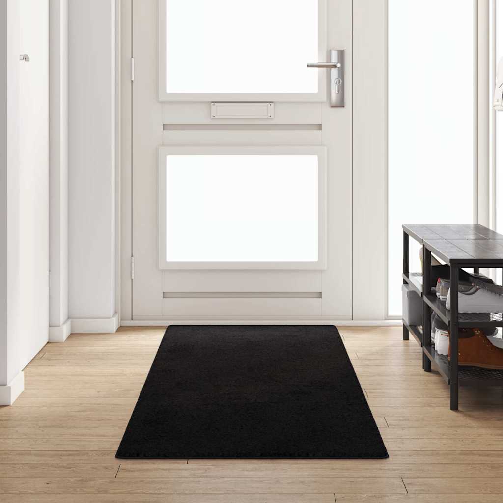 Teppichläufer Schwarz 80 x 300 cm 100% Polypropylen Tuft