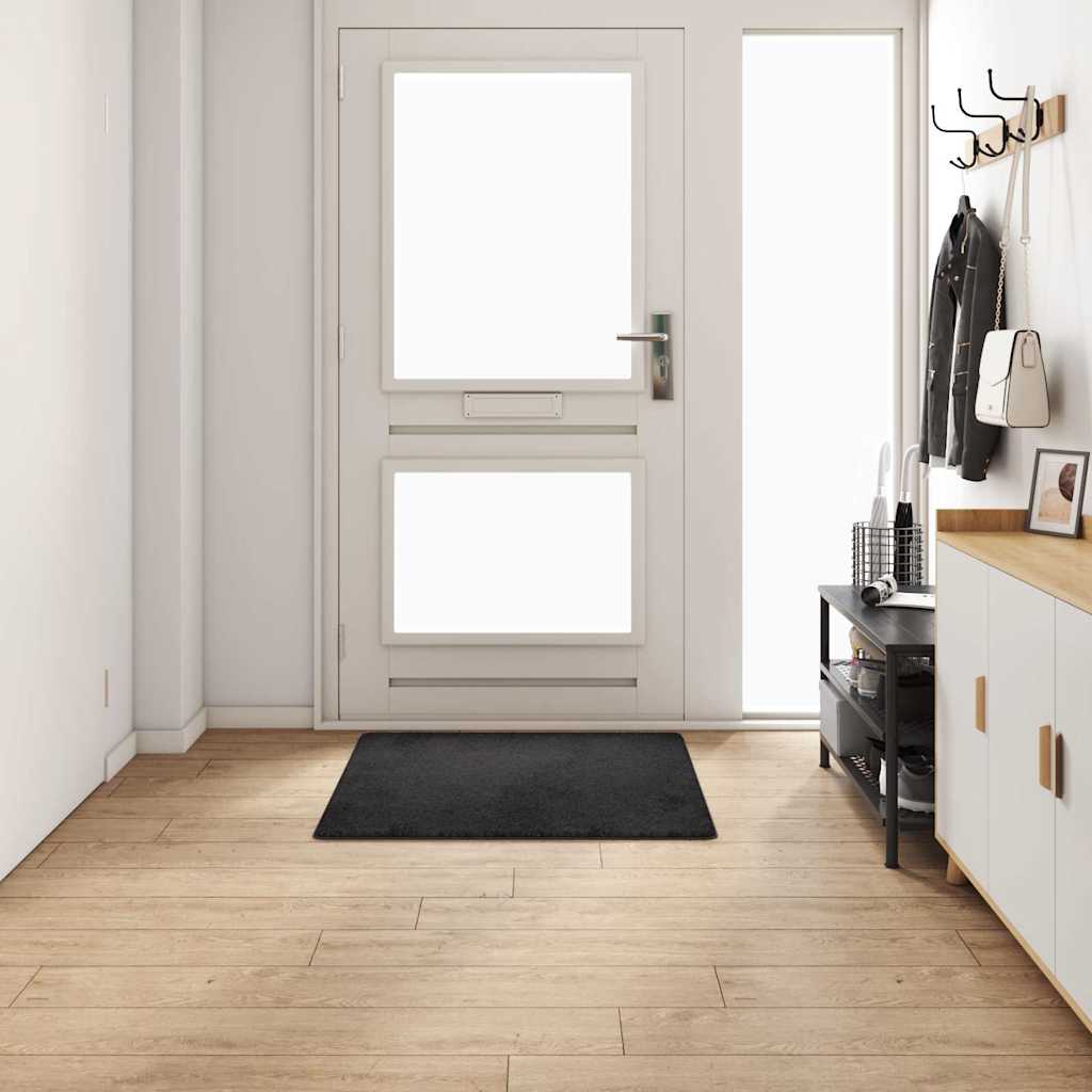 Teppichläufer Schwarz 100 x 100 cm 100% Polypropylen Tuft