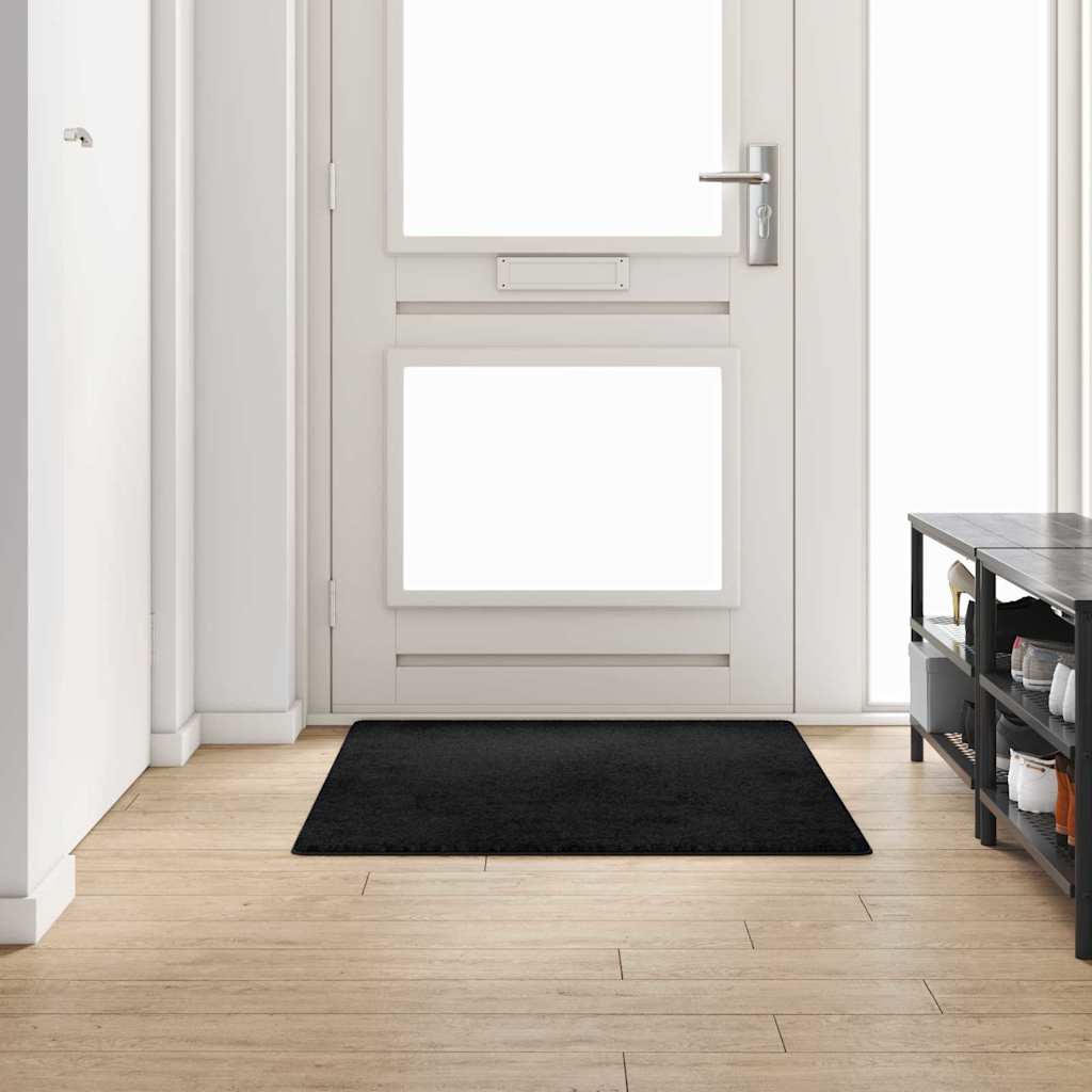 Teppichläufer Schwarz 100 x 150 cm 100% Polypropylen Tuft