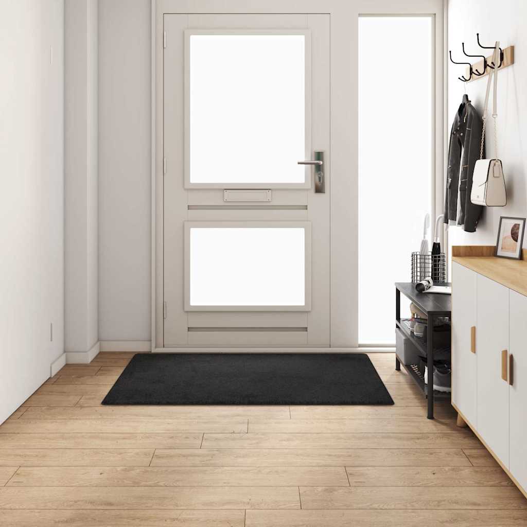 Teppichläufer Schwarz 100 x 150 cm 100% Polypropylen Tuft