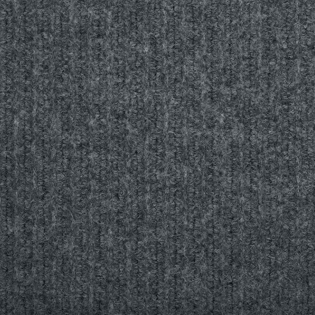 Teppichläufer Grau 80 x 200 cm Stoff
