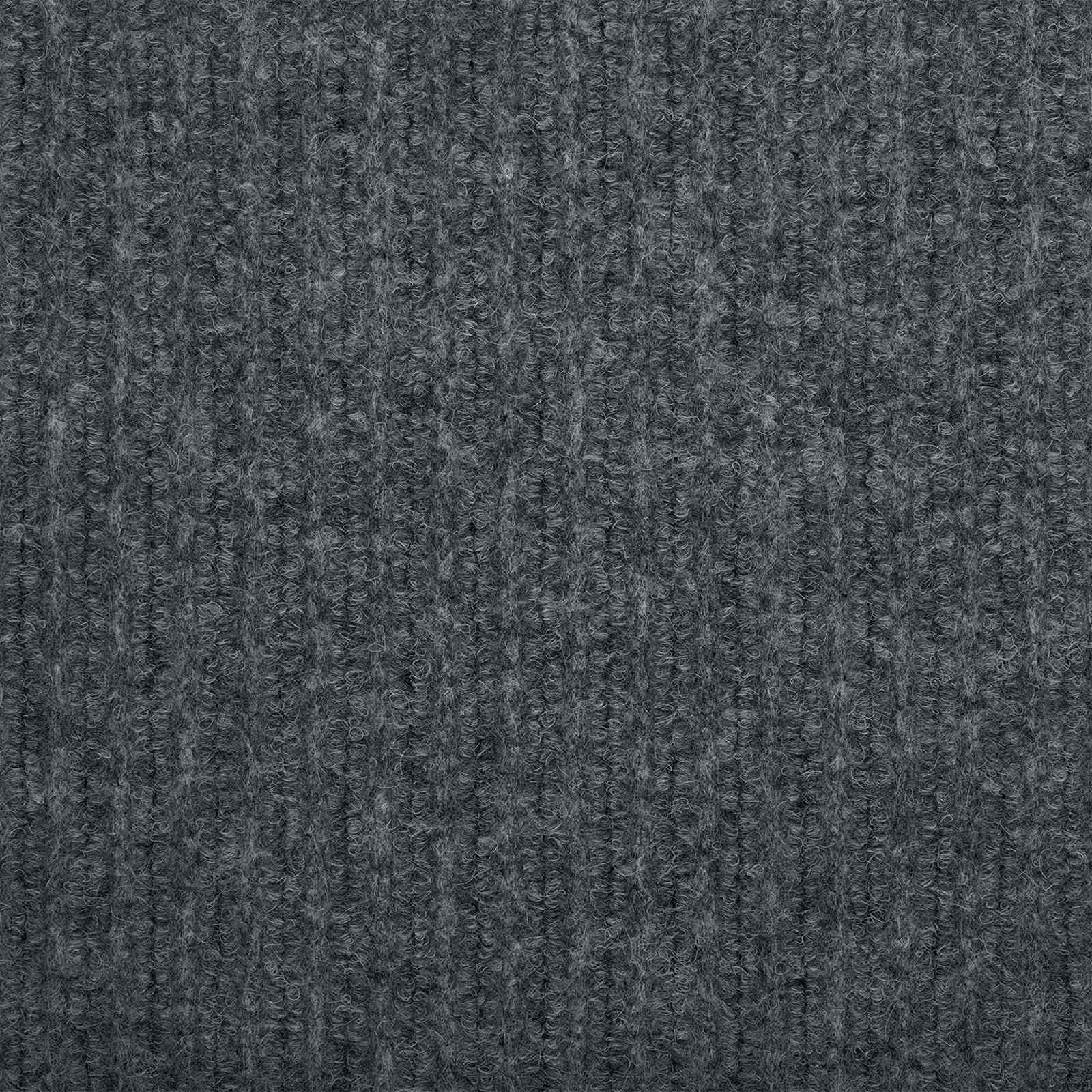 Teppichläufer Grau 80 x 300 cm Stoff