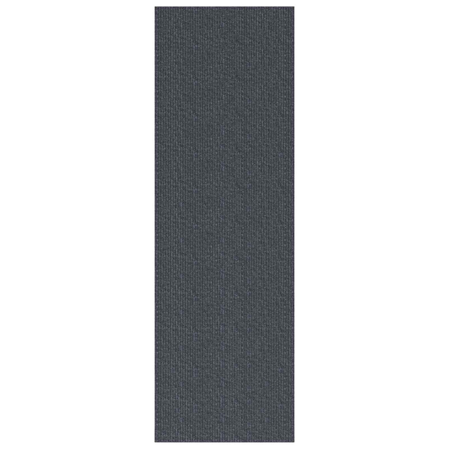 Teppichläufer Grau 80 x 300 cm Stoff