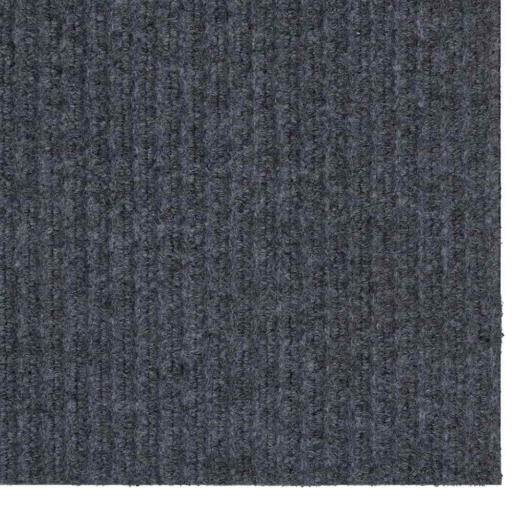 Teppichläufer Grau 80 x 500 cm Stoff