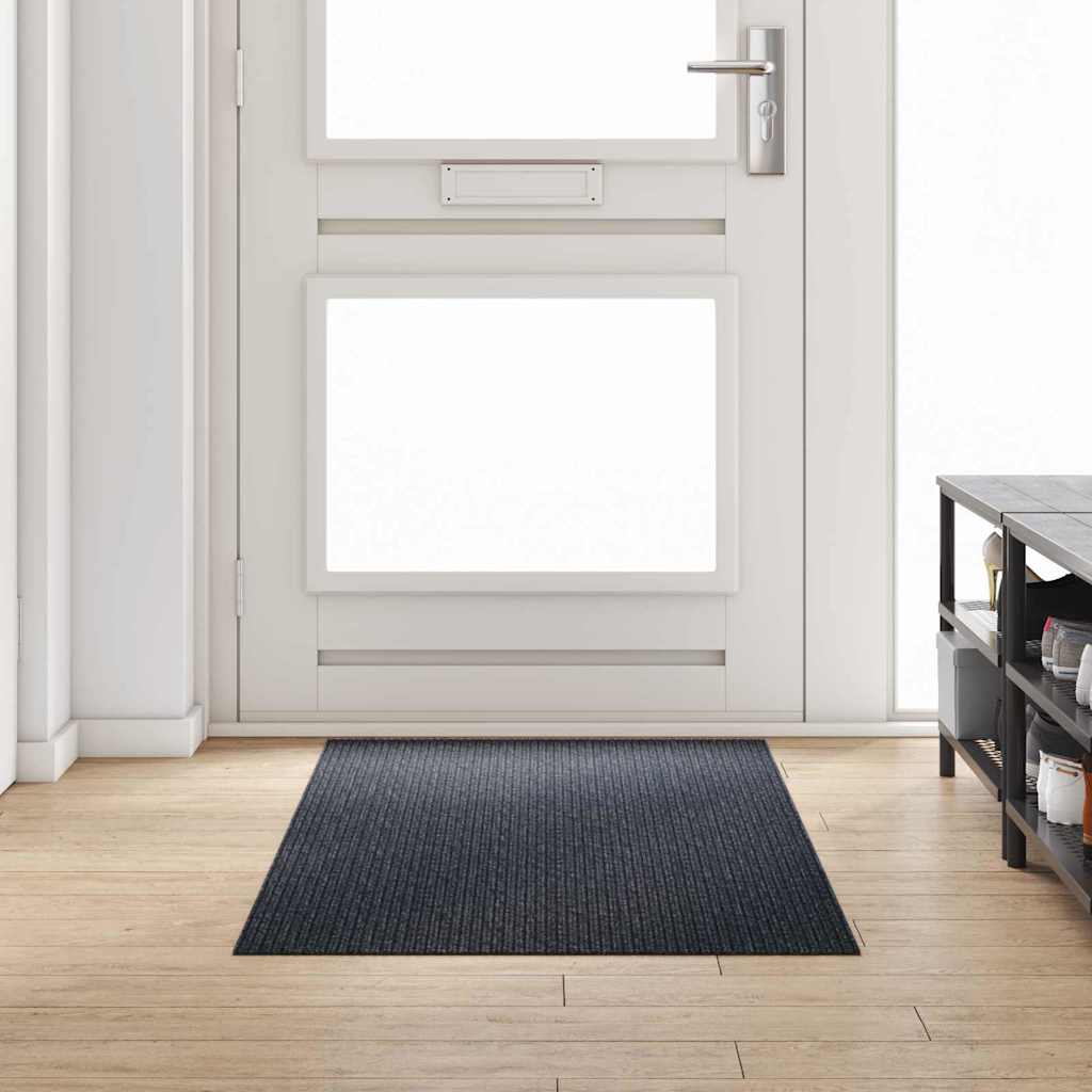 Teppichläufer Anthrazit 80 x 200 cm Stoff