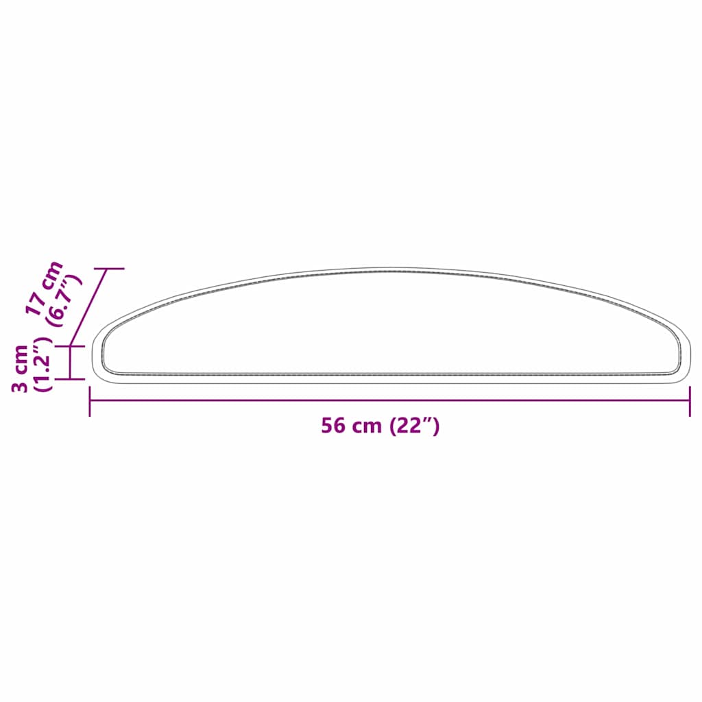 Selbstklebende Treppenschoner 15 stk. 56 x 17 x 3 cm Non-Slip