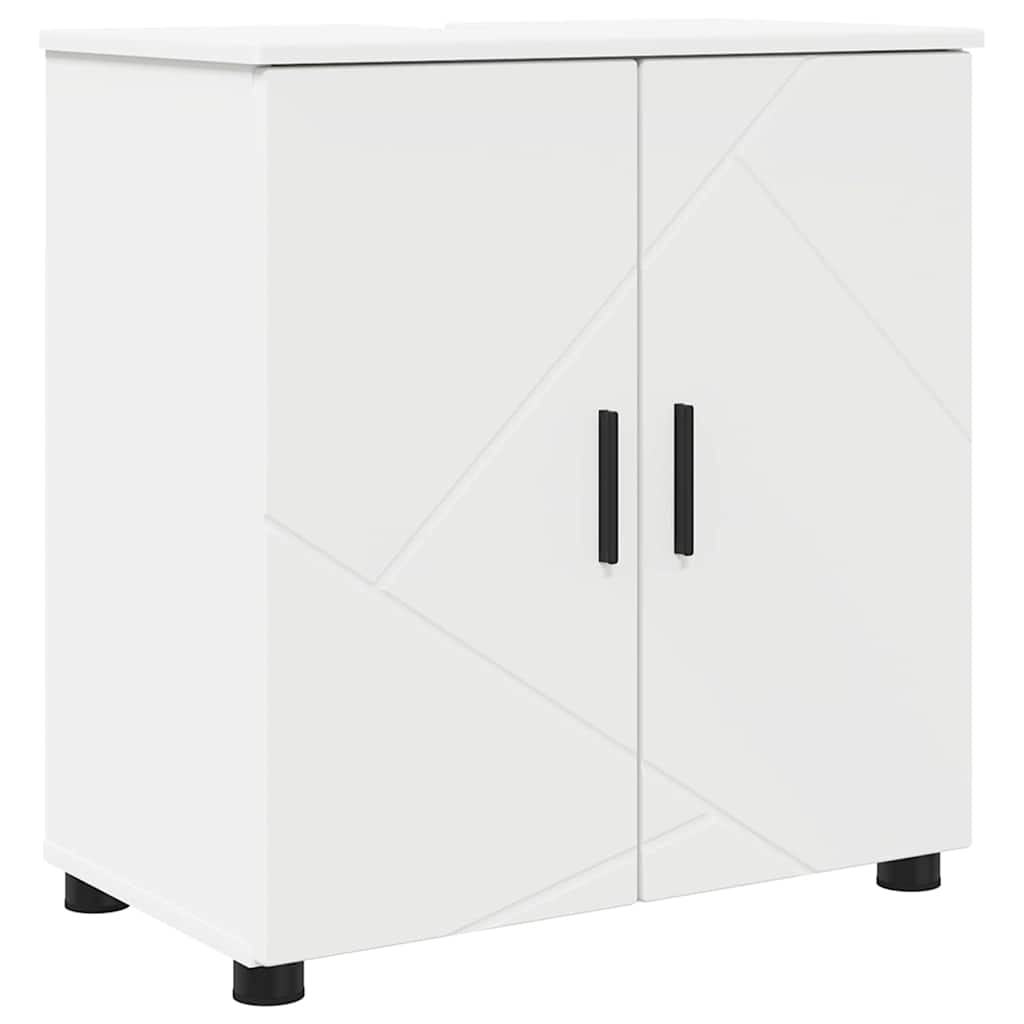 Badezimmermöbel-Set 2 stk. Weiß 61 x 35 x 64 cm