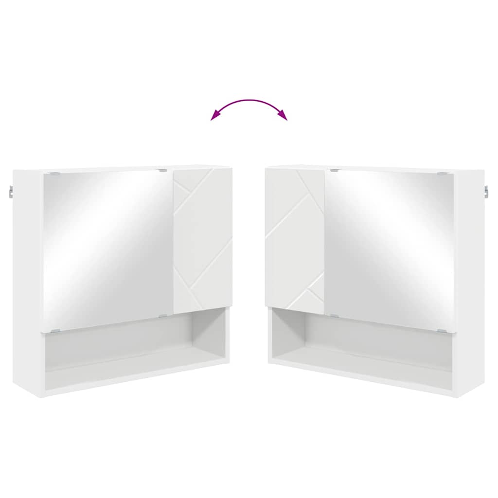 Badezimmermöbel-Set 2 stk. Weiß 61 x 35 x 64 cm